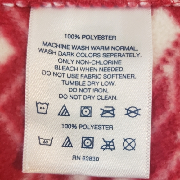 Lands End Red Quarter Zipper Mock Neck Women's Fleece Size XS NWOT - Picture 5 of 7